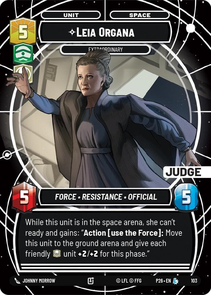 Leia Organa - Extraordinary — Judge Promos card