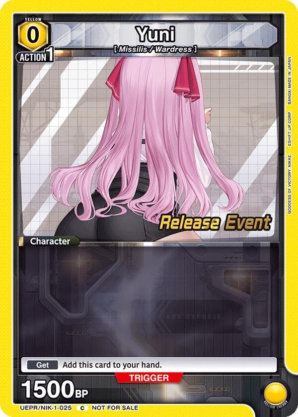 Yuni (025) — UE14BT: GODDESS OF VICTORY: NIKKE Release Event Cards card