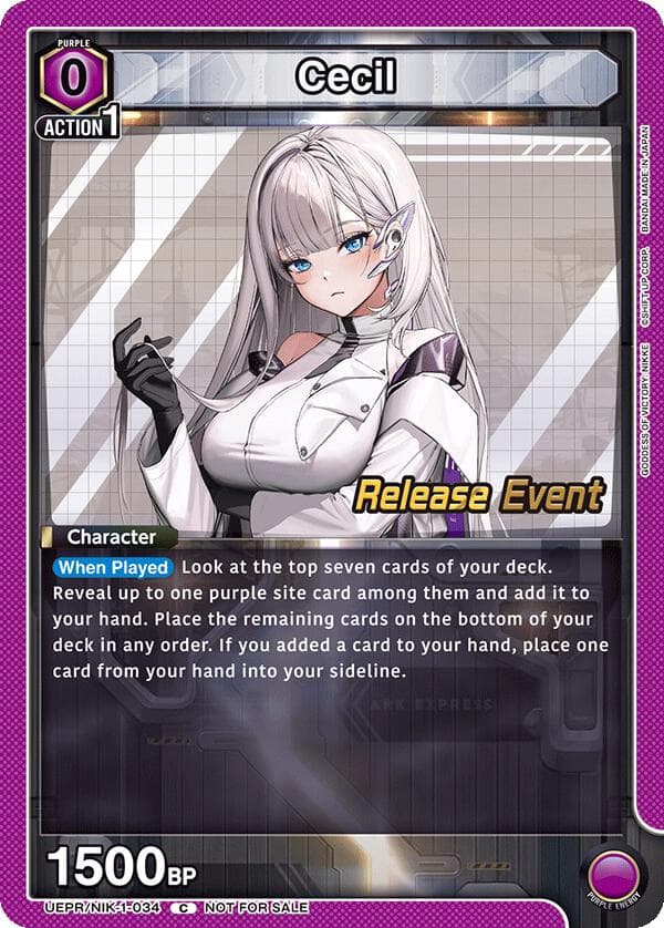 Cecil — UE14BT: GODDESS OF VICTORY: NIKKE Release Event Cards card