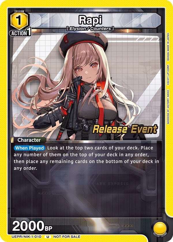 Rapi (010) — UE14BT: GODDESS OF VICTORY: NIKKE Release Event Cards card
