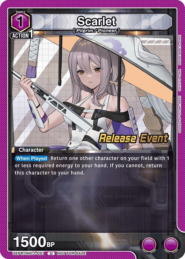 Scarlet (051) — UE14BT: GODDESS OF VICTORY: NIKKE Release Event Cards card