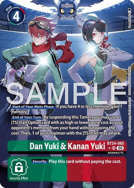 Dan Yuki & Kanan Yuki (Alternate Art) — Time Stranger card