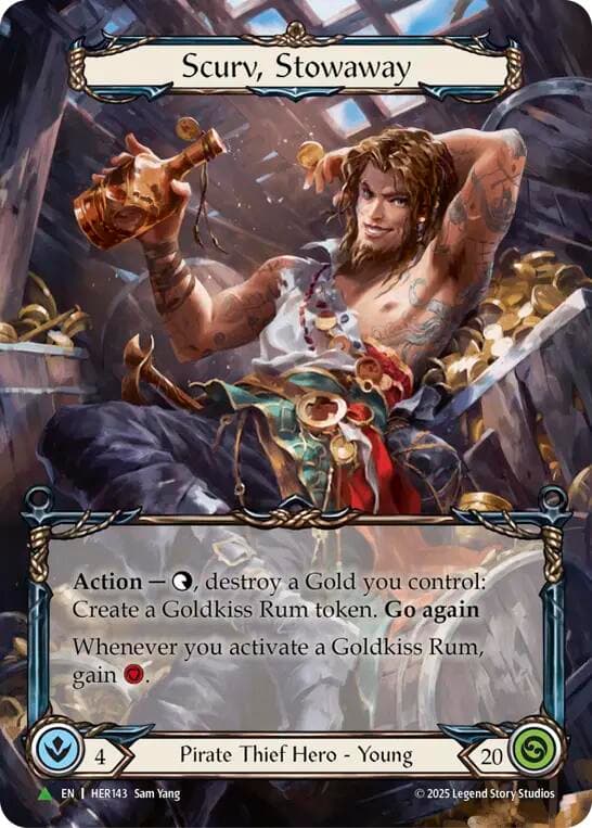 Scurv, Stowaway - HER143 — Flesh and Blood: Promo Cards card