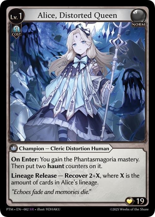 Alice, Distorted Queen — Phantom Monarchs card