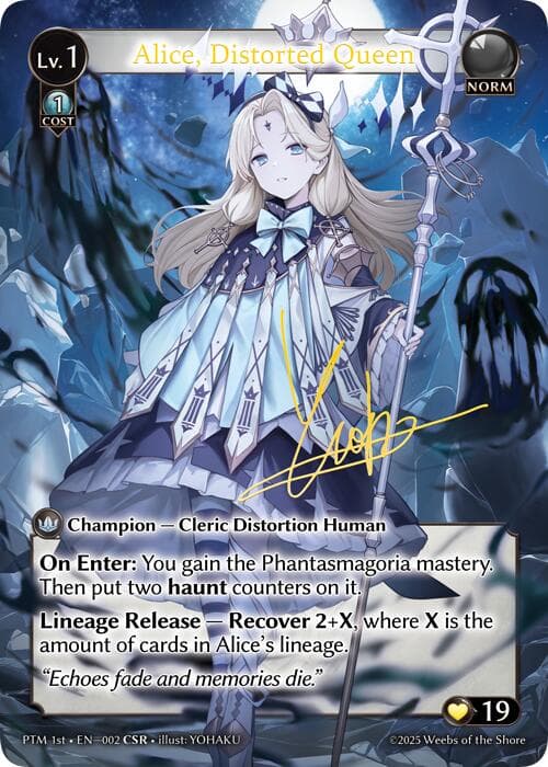 Alice, Distorted Queen (CSR) — Phantom Monarchs card