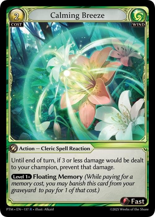 Calming Breeze — Phantom Monarchs card