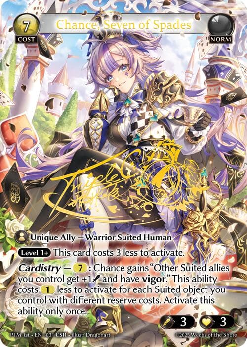 Chance, Seven of Spades (CSR) — Phantom Monarchs card