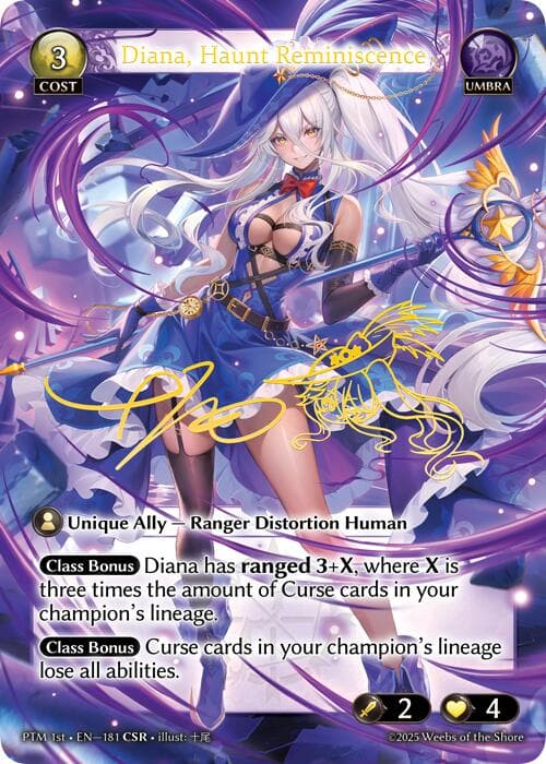 Diana, Haunt Reminiscence (CSR) — Phantom Monarchs card