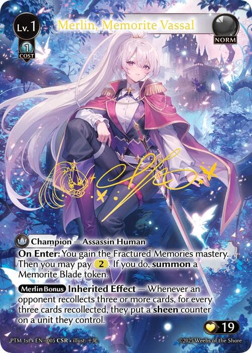 Merlin, Memorite Vassal (CSR) — Phantom Monarchs card