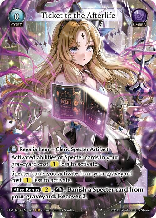 Ticket to the Afterlife — Phantom Monarchs card