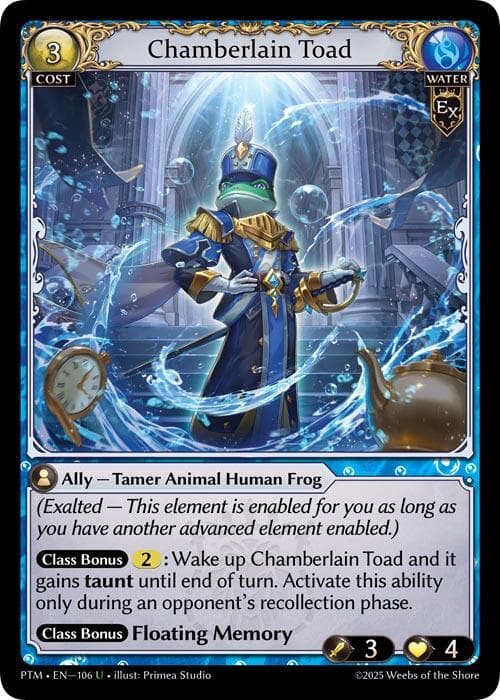 Chamberlain Toad (Curio Foil) — Phantom Monarchs card
