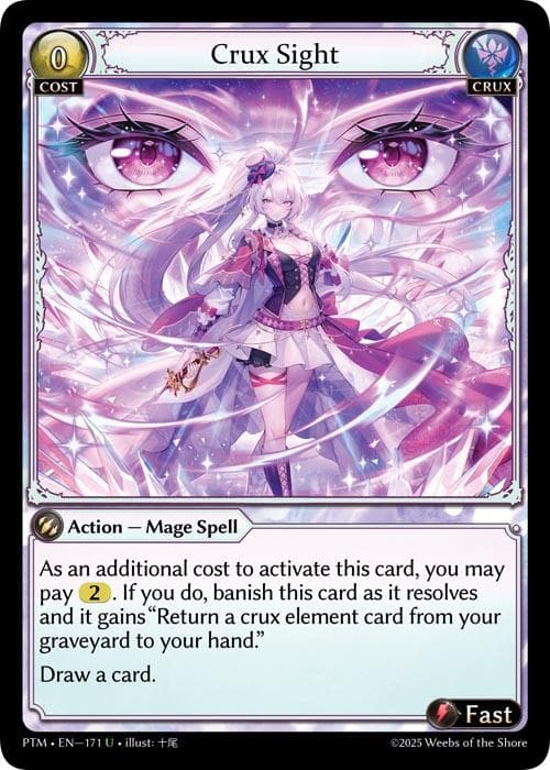 Crux Sight (Curio Foil) — Phantom Monarchs card