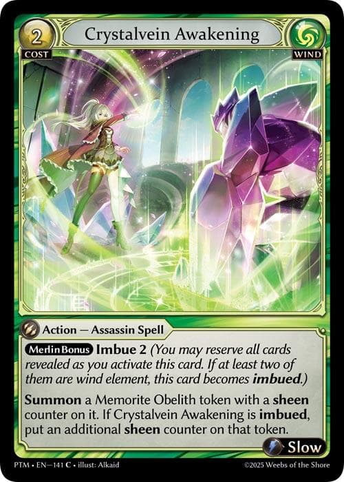 Crystalvein Awakening (Curio Foil) — Phantom Monarchs card