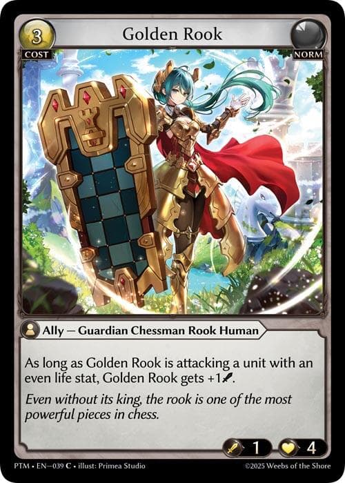 Golden Rook (Curio Foil) — Phantom Monarchs card