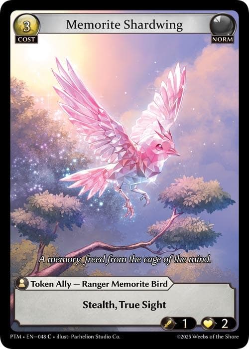 Memorite Shardwing (Curio Foil) — Phantom Monarchs card