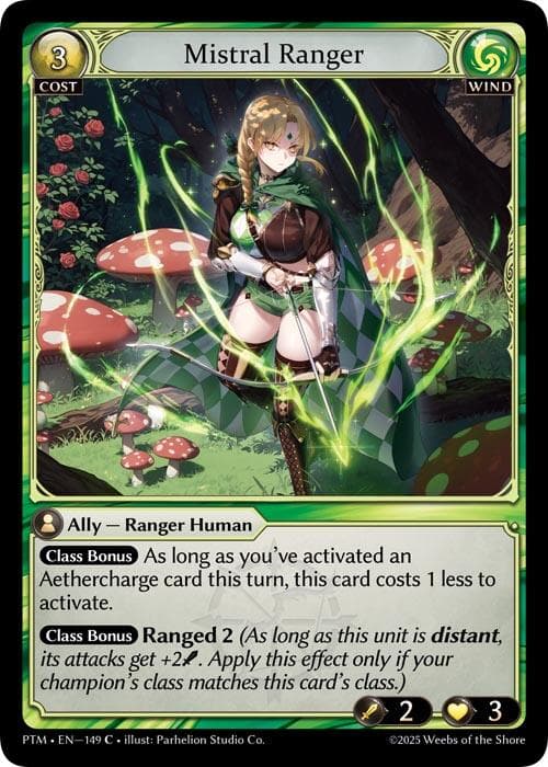 Mistral Ranger (Curio Foil) — Phantom Monarchs card