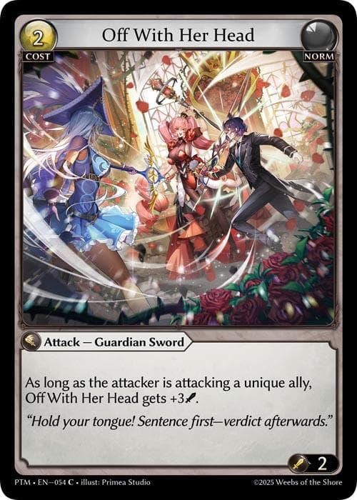 Off With Her Head (Curio Foil) — Phantom Monarchs card