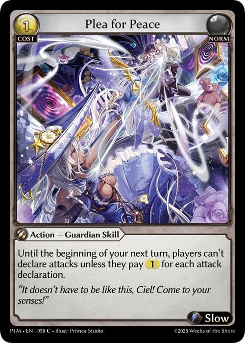Plea for Peace (Curio Foil) — Phantom Monarchs card