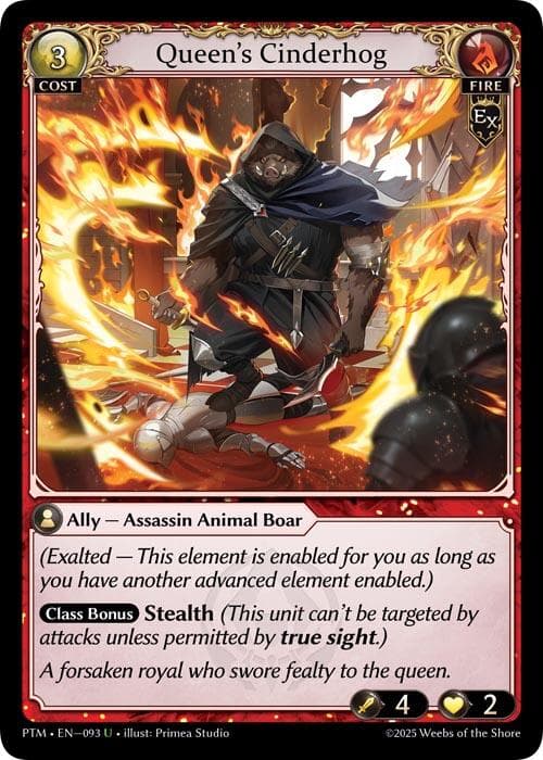 Queen's Cinderhog (Curio Foil) — Phantom Monarchs card