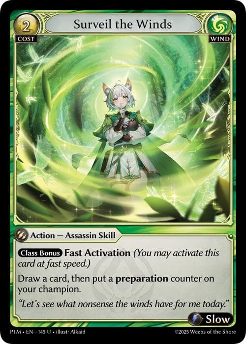 Surveil the Winds (Curio Foil) — Phantom Monarchs card