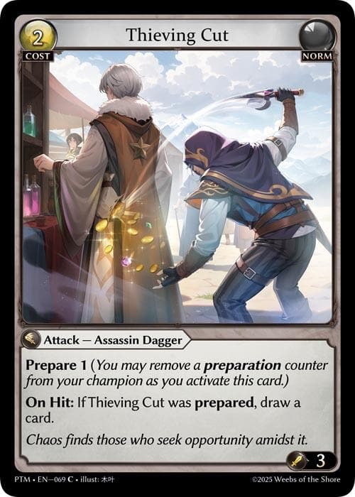 Thieving Cut (Curio Foil) — Phantom Monarchs card