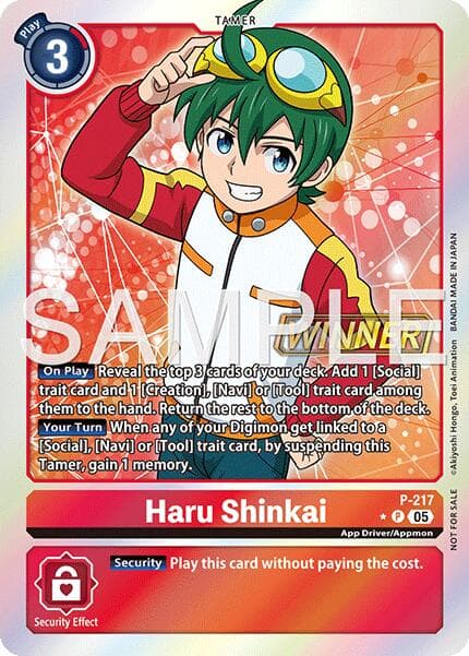 Haru Shinkai (Official Store Tournament 2026 Vol. 1 Winner) — Digimon Promotion Cards card