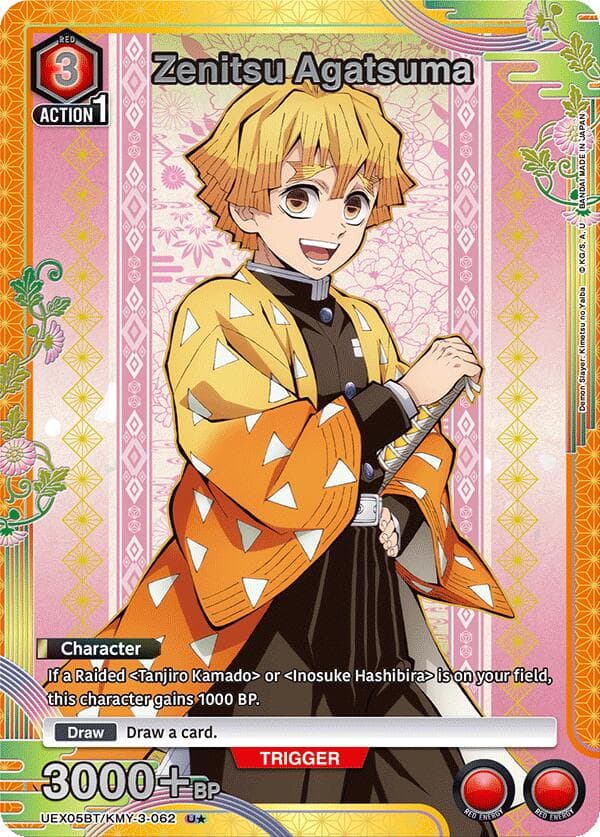 Zenitsu Agatsuma (U*) — UEX05BT: Demon Slayer: Kimetsu no Yaiba Vol.2 card