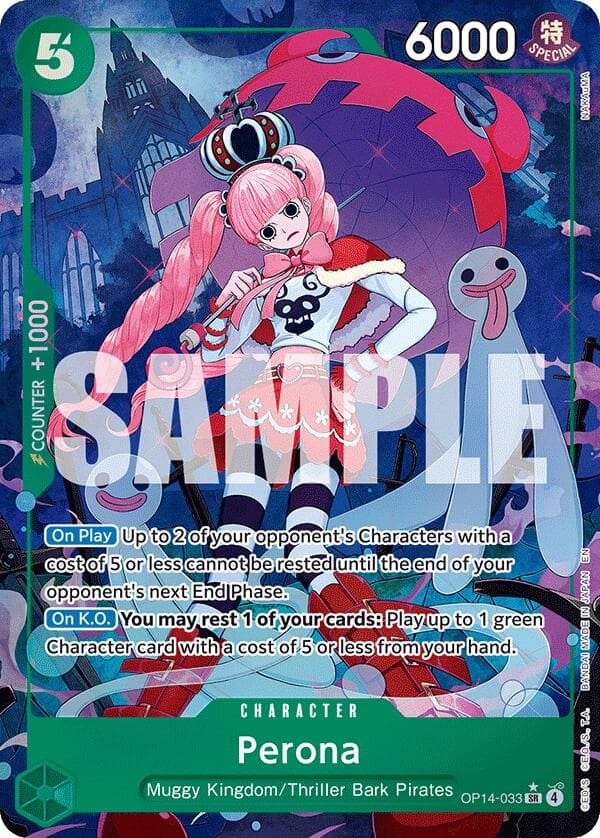 Perona - OP14-033 (Alternate Art) — The Azure Sea's Seven card