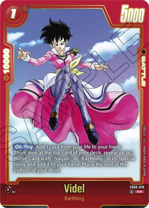 Videl - FB08-019 (Alternate Art) — Saiyan's Pride card