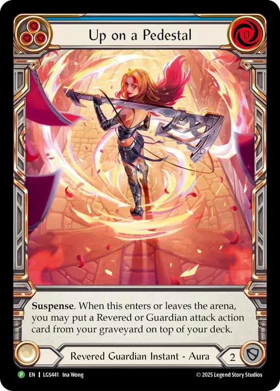 Up on a Pedestal - LGS441 — Flesh and Blood: Promo Cards card