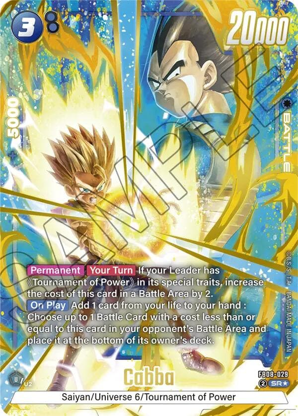 Cabba - FB08-029 (Alternate Art) — Saiyan's Pride card
