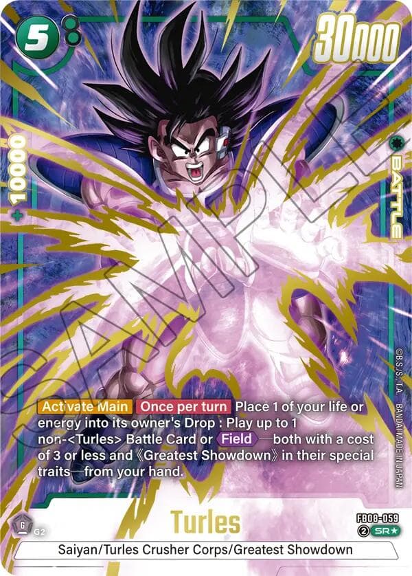 Turles - FB08-059 (Alternate Art) — Saiyan's Pride card