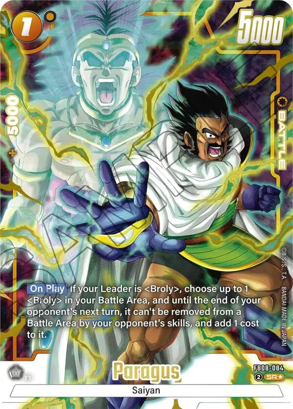 Paragus - FB08-084 (Alternate Art) — Saiyan's Pride card