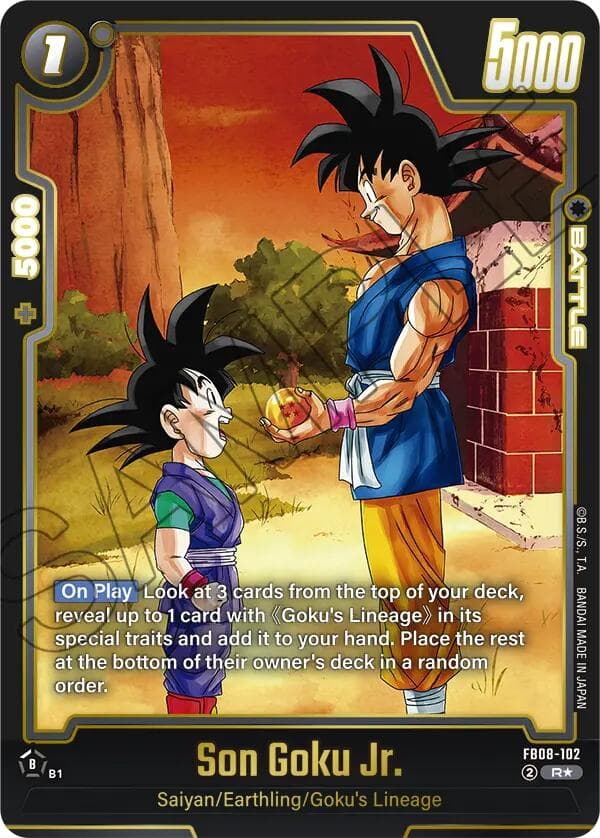 Son Goku Jr. - FB08-102 (Alternate Art) — Saiyan's Pride card