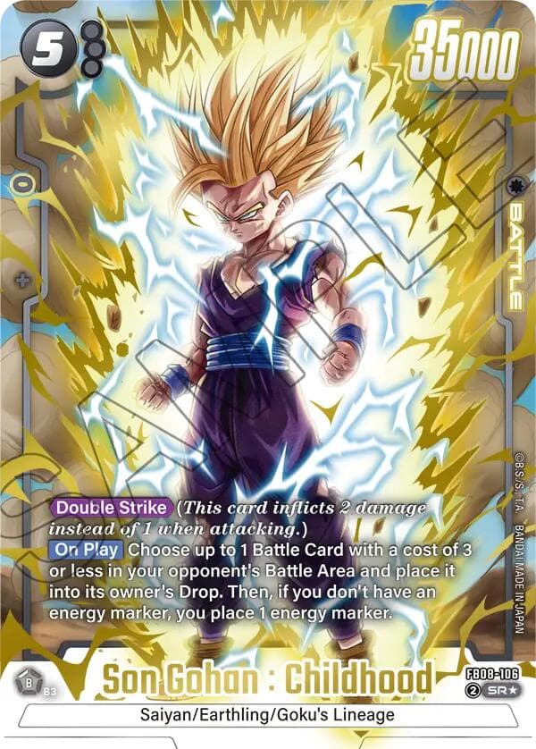 Son Gohan : Childhood - FB08-106 (Alternate Art) — Saiyan's Pride card