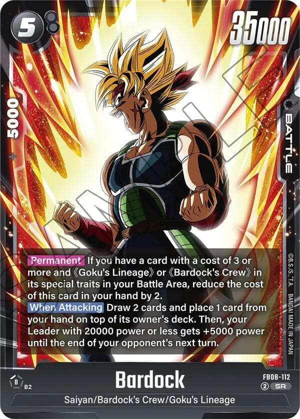 Bardock - FB08-112 — Saiyan's Pride card
