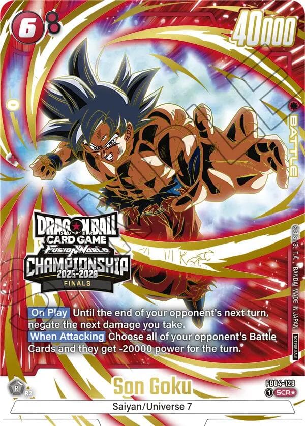 Son Goku - FB04-129 (Championship 2025-2026 Finals) — Tournament and Championship Promos card