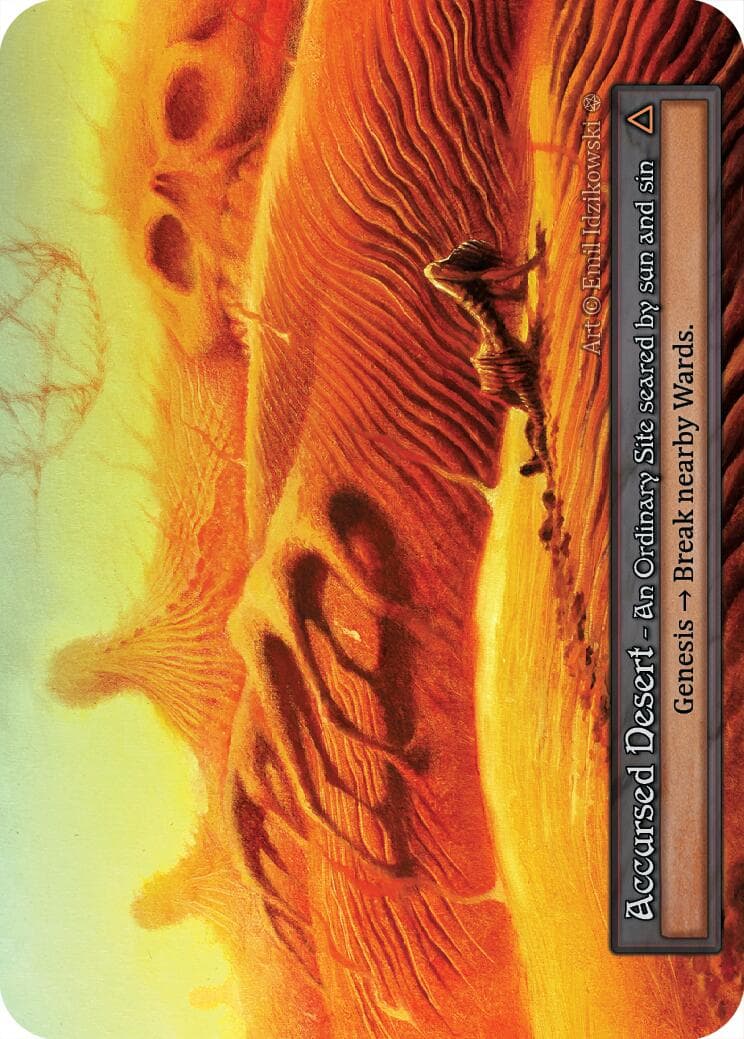 Accursed Desert — Gothic card