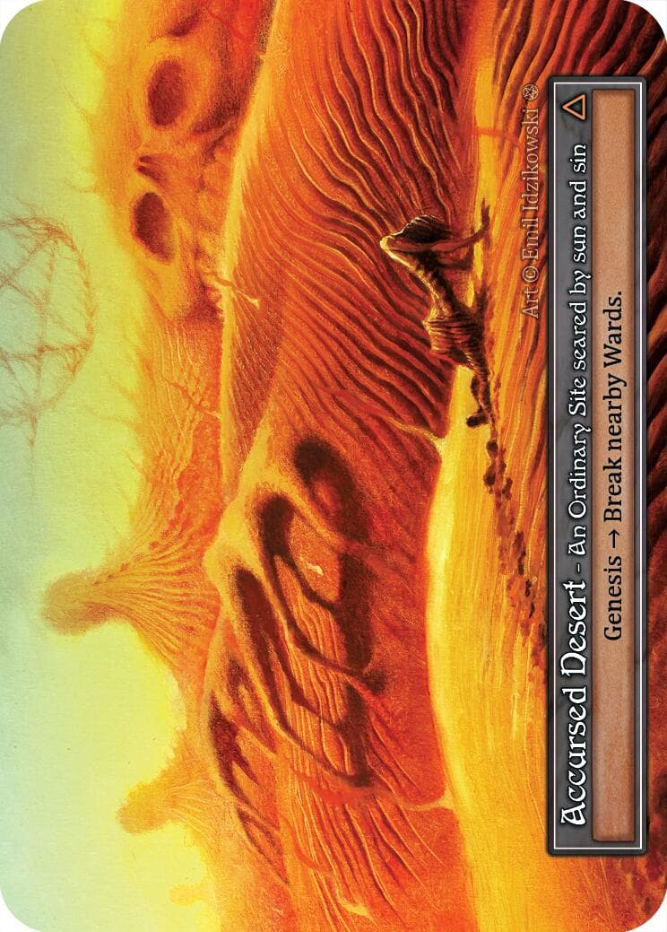 Accursed Desert (Foil) — Gothic card
