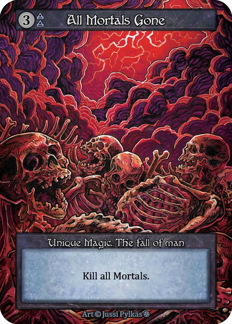 All Mortals Gone — Gothic card