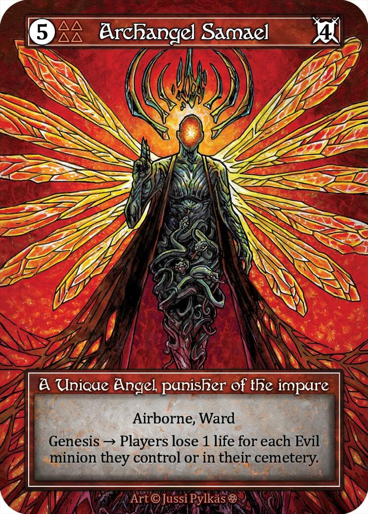Archangel Samael (Foil) — Gothic card