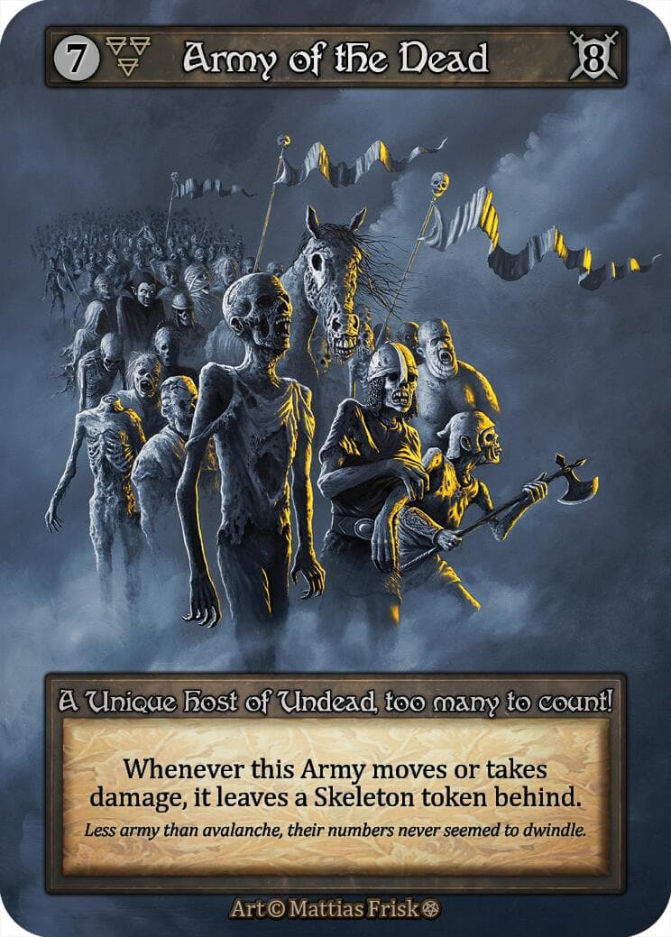 Army of the Dead — Gothic card
