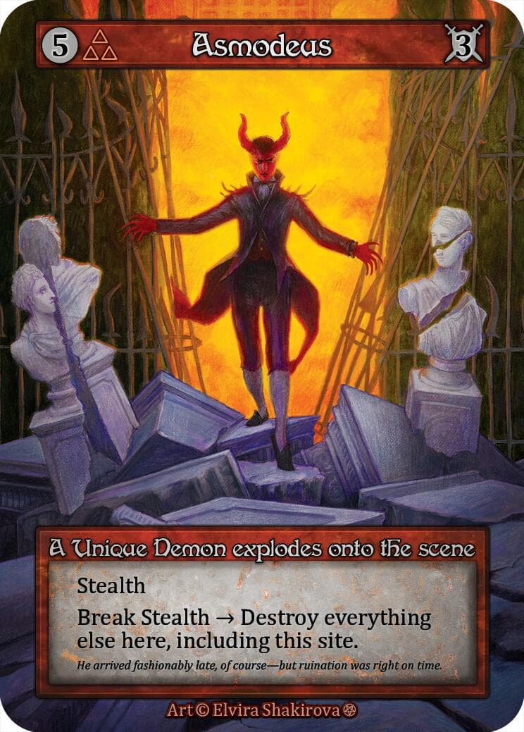 Asmodeus — Gothic card