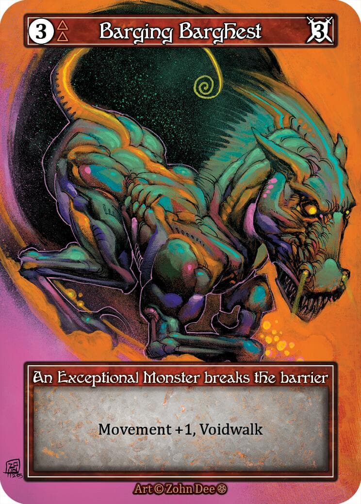 Barging Barghest (Foil) — Gothic card
