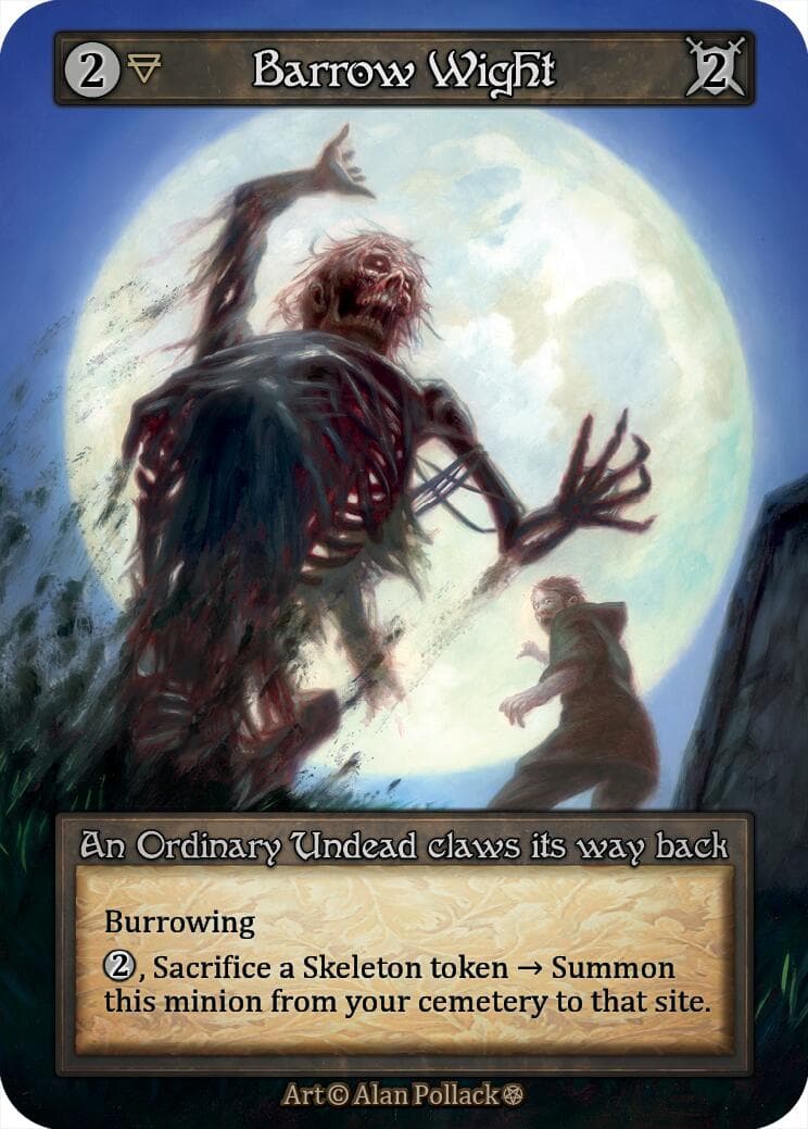 Barrow Wight — Gothic card