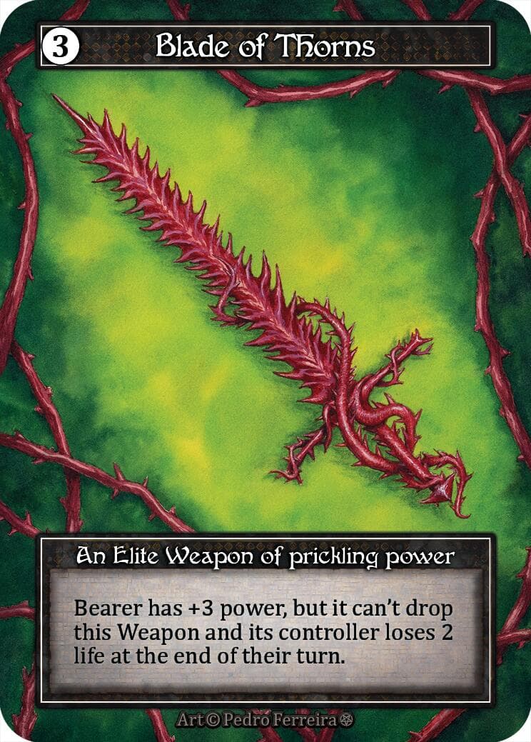 Blade of Thorns (Foil) — Gothic card