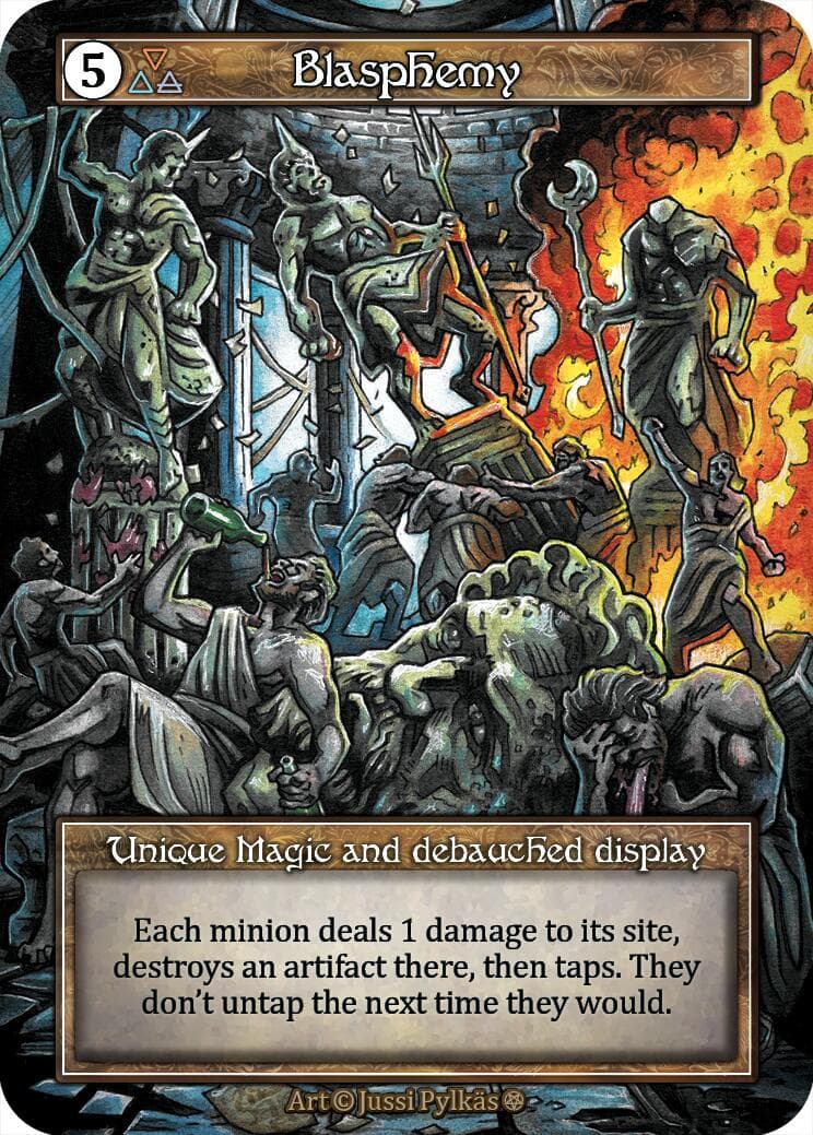 Blasphemy (Foil) — Gothic card
