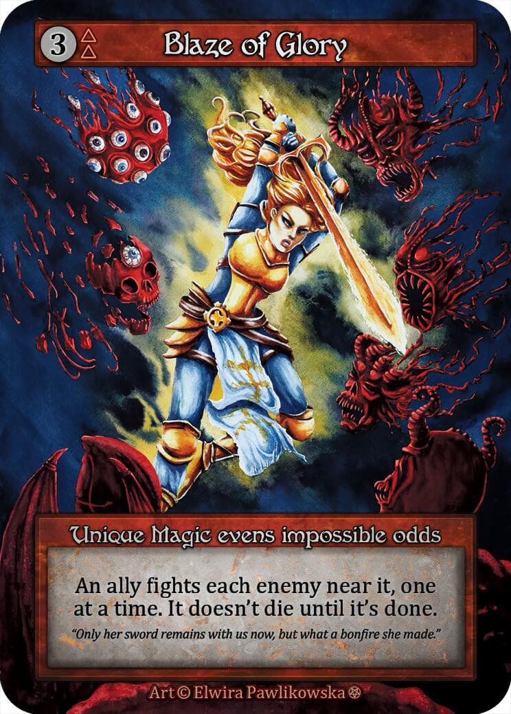 Blaze of Glory — Gothic card