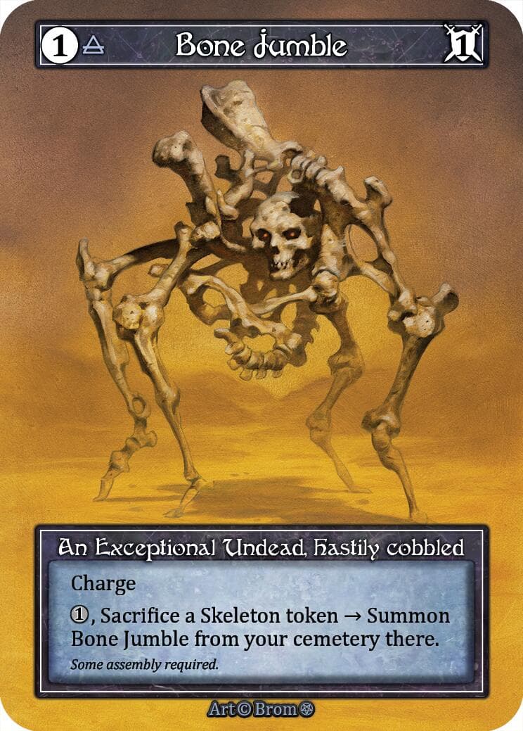 Bone Jumble (Foil) — Gothic card