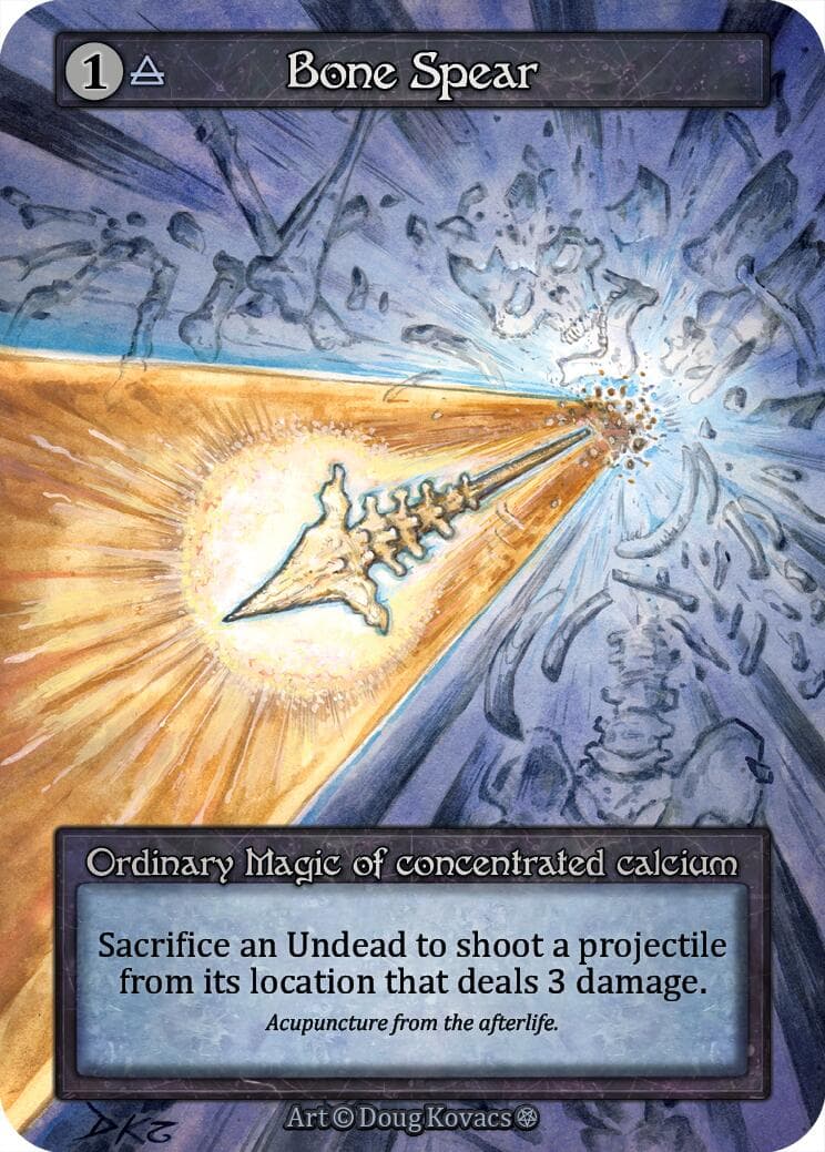 Bone Spear — Gothic card